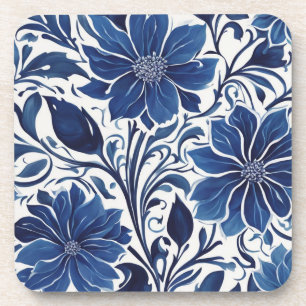 Indigo-Blüten-Garten-Setzer Getränkeuntersetzer