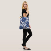 Indigo-Blüten-Garten-Tragetasche Tasche (Am Model)