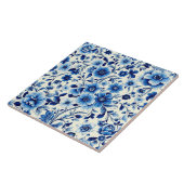Indigo-Botanischer-Gartenfliese Fliese (Seite)