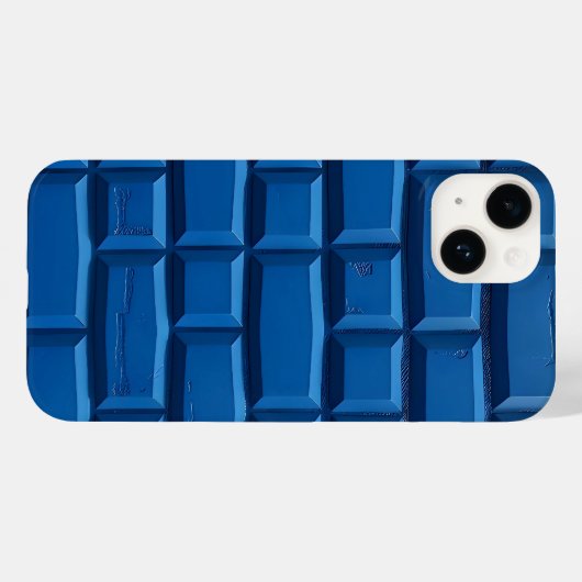 Indigo Brick Design iPhone Case For Men (Rückseite (Horizontal))
