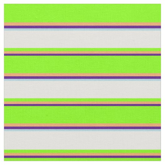Indigo, Brown, Chartreuse, Light Cyan & Light Blue Stoff (Nahaufnahme)