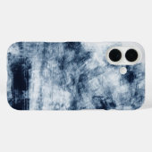 Indigo Brushstroke Chaos Case-Mate iPhone Hülle (Rückseite (Horizontal))
