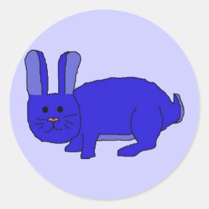 Indigo Bunny Aufkleber
