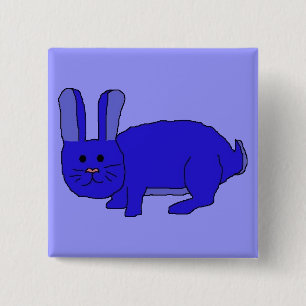 Indigo Bunny Button