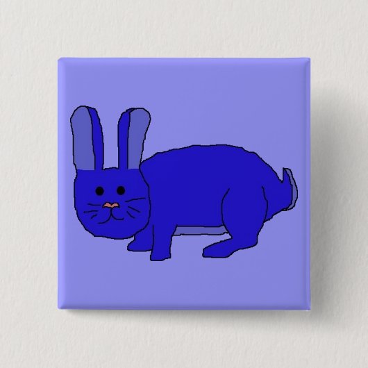 Indigo Bunny Button (Vorderseite)