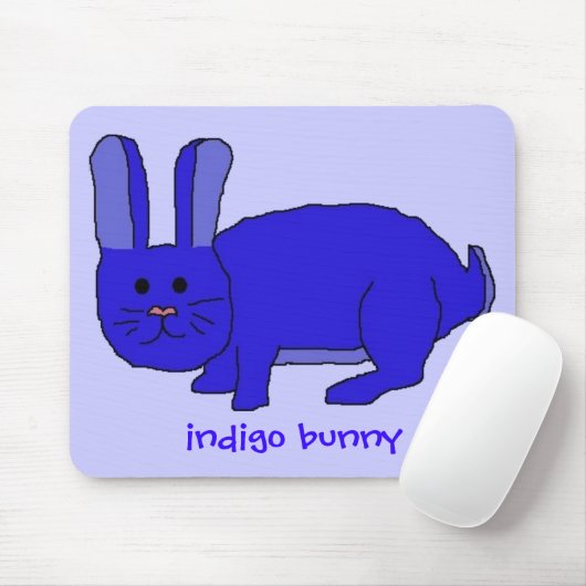 Indigo Bunny Mousepad (Mit Mouse)