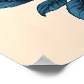 Indigo Bunting Bliss - Ein Lied von Farben Poster (Ecke)