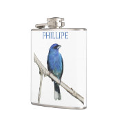 Indigo Bunting Flachmann (Links)