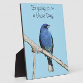 Indigo Bunting Fotoplatte (Seite)