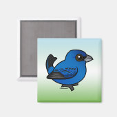 Indigo Bunting Magnet (Vorderseite/Rückseite)