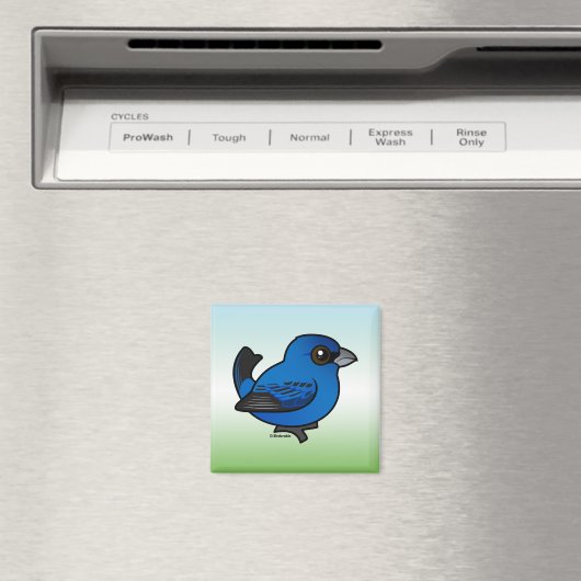 Indigo Bunting Magnet (In Situ (Geschirrspüler))