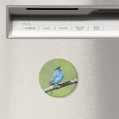 Indigo Bunting Magnet (In Situ (Geschirrspüler))