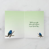 Indigo Bunting Mother's Day Karte (Innenseite)