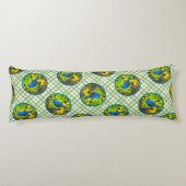 Indigo Bunting on Fence Painting Original Bird Art Seitenschläferkissen (Rückseite)