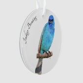 Indigo Bunting Ornament (Vorderseite)