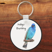 Indigo Bunting Schlüsselanhänger (Vorderseite)