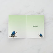 Indigo Bunting Thank You Dankeskarte (Innenseite)