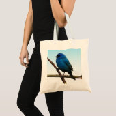 Indigo Bunting Tragetasche (Vorderseite (Produkt))