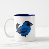 Indigo Bunting Zweifarbige Tasse (Links)