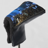 Indigo Butterfly und Pilzwald Golf Headcover (3/4 Vorderseite)