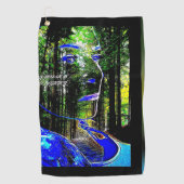 Indigo Candy 01 Golfhandtuch (Vorderseite)