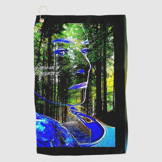 Indigo Candy 01 Golfhandtuch (Vorderseite)