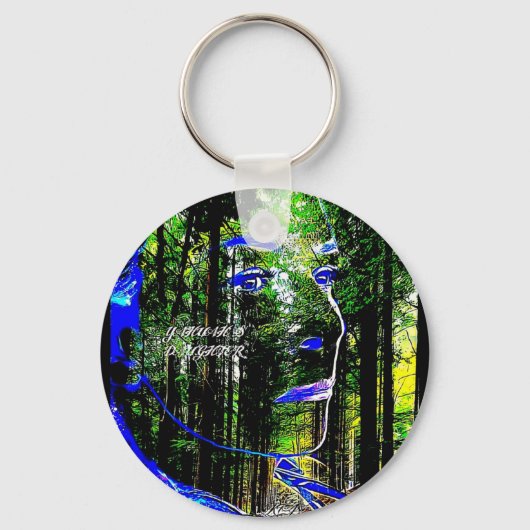 Indigo Candy 01 Schlüsselanhänger (Vorderseite)