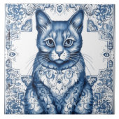 Indigo Cat Design Rustikale Fliesen (Vorderseite)