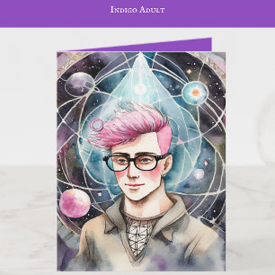 Indigo Child Art   Indigo Adult Art   Blank Karte