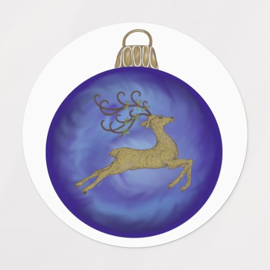 INDIGO CHRISTMAS BUBBLE ETIKETTEN (Design 2)