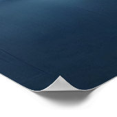Indigo Cloud Print Moody Cloud Malerei Indigo-Wand Poster (Ecke)
