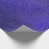 Indigo Cobalt Blue Deep Navy monochromatisches Zem Geschenkpapier (Ecke)
