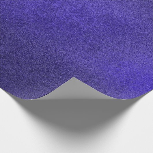 Indigo Cobalt Blue Deep Navy monochromatisches Zem Geschenkpapier (Ecke)