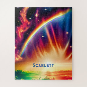 Indigo Cosmos entfesselt Regenbogen Lebendige Lich Puzzle