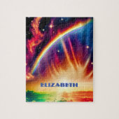 Indigo Cosmos entfesselt Regenbogen Vibranly Sky L Puzzle (Vertikal)