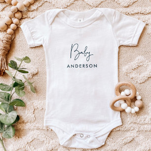 Indigo Custom Baby Name Strampler