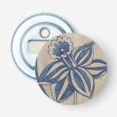 Indigo Daffodil Flaschenöffner (Vorderseite)