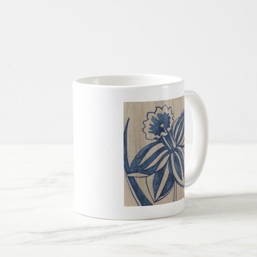 Indigo Daffodil Kaffeetasse (VorderseiteRechts)