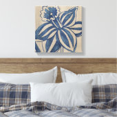 Indigo Daffodil Leinwanddruck (Insitu (Schlafzimmer))