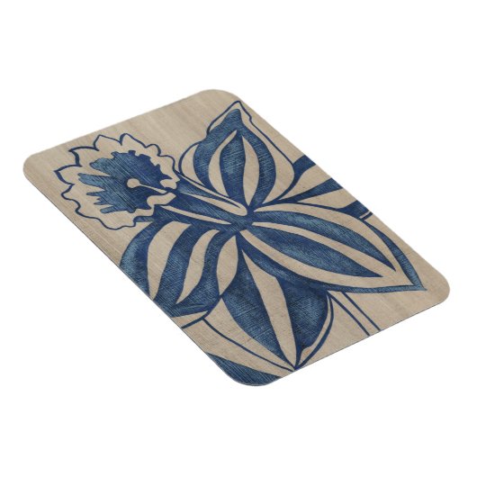 Indigo Daffodil Magnet (Rechte Seite)