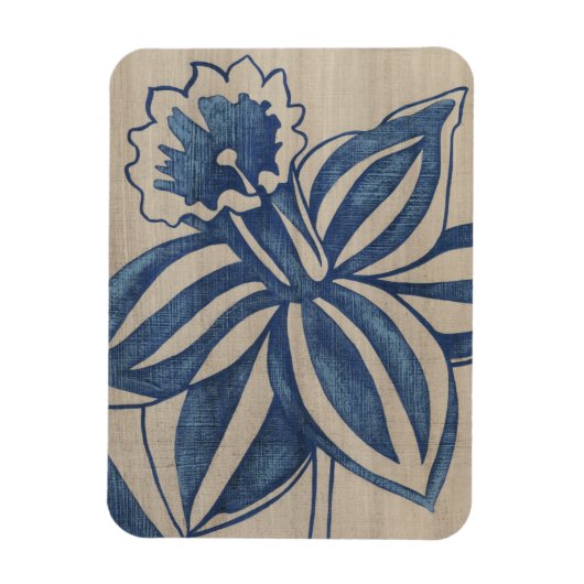 Indigo Daffodil Magnet (Vertikal)