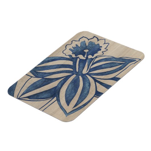 Indigo Daffodil Magnet (Linke Seite)