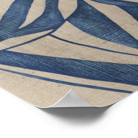 Indigo Daffodil Poster (Ecke)