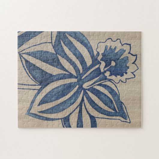 Indigo Daffodil Puzzle (Horizontal)