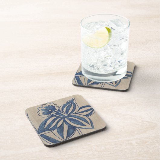 Indigo Daffodil Untersetzer (Rechte Seite)