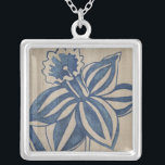 Indigo Daffodil Versilberte Kette<br><div class="desc">floral</div>