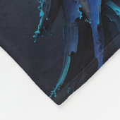 Indigo Darkness Weihnachtsbaum Fleecedecke (Ecke)