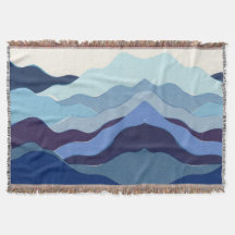 Indigo-Denim-Himmel-Gebirgskamm-Decke