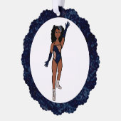 Indigo & Diamonds Dancer Ornament Card A (Links)