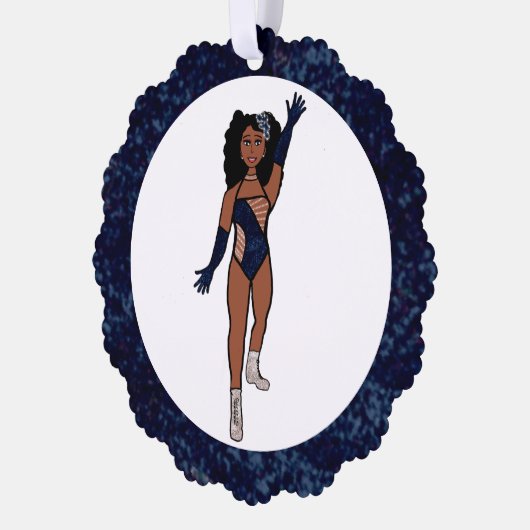 Indigo & Diamonds Dancer Ornament Card A (Links)